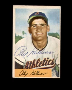 Alex Kellner Signed 1954 Bowman Philadelphia Athletics Autograph - Picture 1 of 2