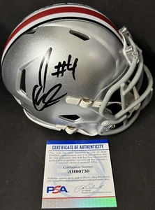Julian Fleming Signed Autographed Ohio State Buckeyes Mini Helmet PSA/DNA - Picture 1 of 1