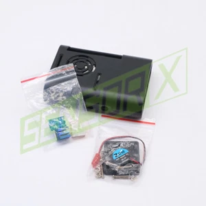 NEW Case for Raspberry Pi 4 Model B +Fan +Cooling Heatsink Black free shipping - Picture 1 of 5