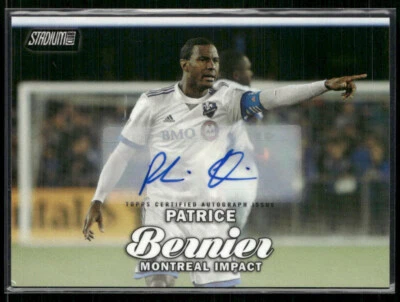 Patrice Bernier 2017 Topps Stadium Club MLS Auto #84 - Image 1 of 2