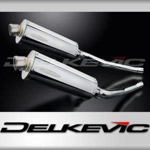 KAWASAKI ZZR1400 NINJA 2006-2007 350mm OVAL STAINLESS BSAU SILENCER EXHAUST KIT - Picture 1 of 4