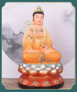The Goddess of Mercy resin Buddha statue 12 inches 观世音菩萨 - Picture 1 of 5