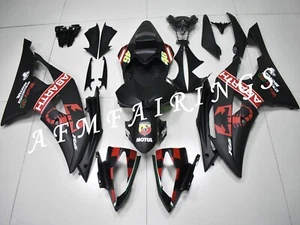 Matte Black Red ABS Injection Mold Bodywork Fairing Kit Panels for YZF R6 08-16 - Picture 1 of 7