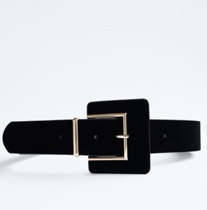 zara leather belt with coin pockets