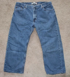 Levis 505 Mens Jeans Size 40x32 Regular Fit Straight Leg Red Tab - Picture 1 of 7