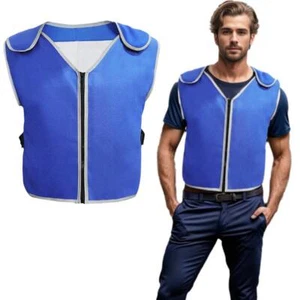 Summer Cooling Vest with Ice Pack Breathable Outdoor Resis✨y Cool Ice Heat O7R1 - Picture 1 of 15