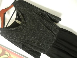 eleganter jumpsuit s.Oliver schwarz Glitzer, fester Stoff, Taschen Gr.40 - Bild 1 von 8