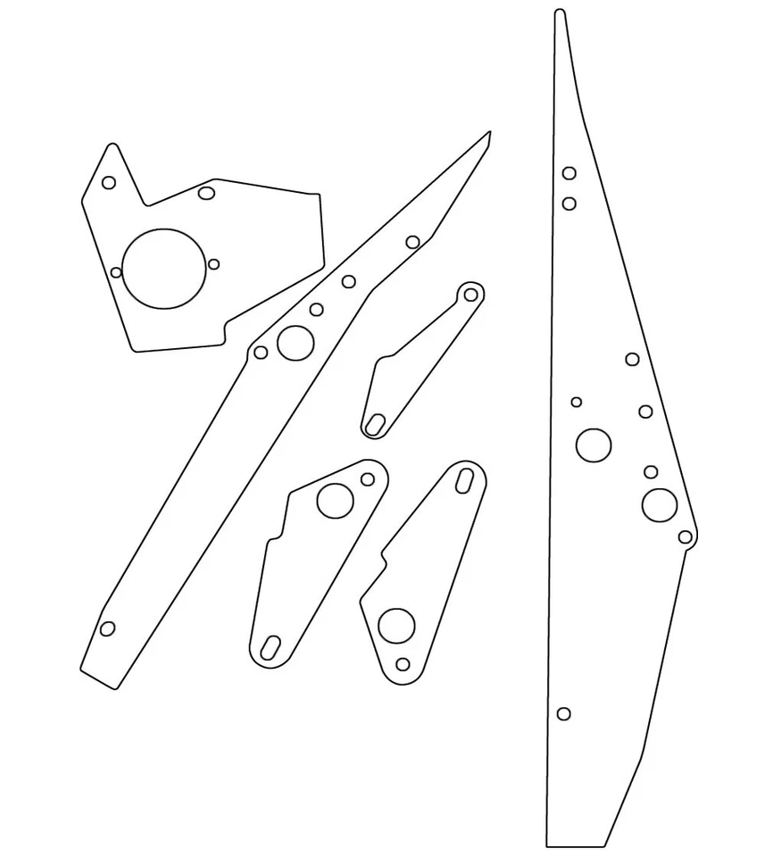 Plastics Protectors for Bally - Revenge From Mars Pinball Machine - Image 1 of 1