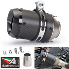 Slip-on 38mm-51mm Universal Motorcycle Exhaust Muffler Pipe Real Carbon Fiber