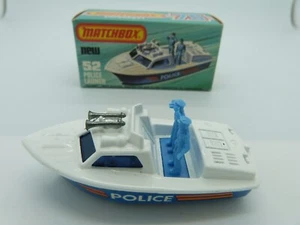 Matchbox Superfast 52 Police Launch boxed - Picture 1 of 6
