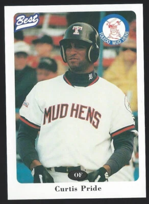 1996 Best Toledo Mud Hens #23 Curtis Pride Minor League Baseball Card - Image 1 of 2