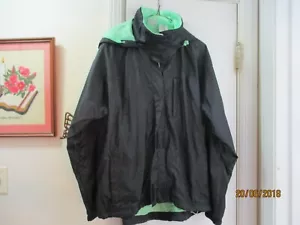 Athletic Works - Women's Black Nylon Hooded Windbreaker - Mesh Lined - Size XL - Picture 1 of 7