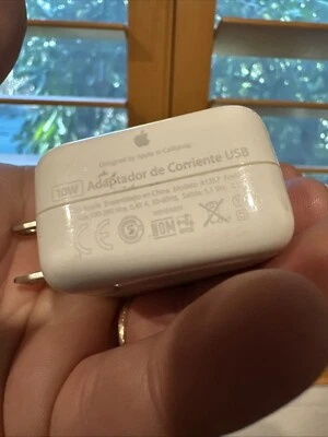 Apple 10W USB Power Adapter OEM  Wall Charger A1357 for iPhone, iPad, and iPod - Image 1 of 4