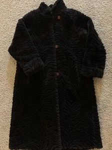 Vintage Bernardo 3 Button Front Maxi Coat Brown Size 2X - Picture 1 of 12