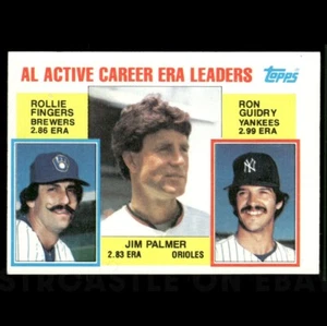 1984 Topps - Career Leaders Jim Palmer, Rollie Fingers, Ron Guidry #717 ⚾ - Picture 1 of 3