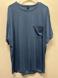 Lululemon Herren T-Shirt Kurzarm sportlich Stretch blau XL - Bild 1 von 2