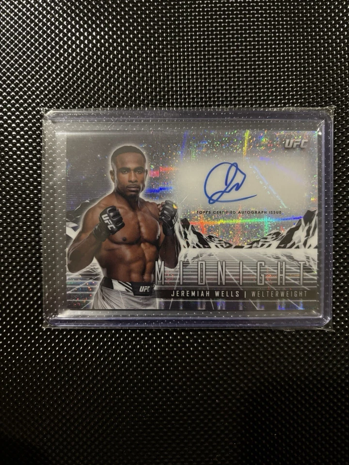 2024 Topps Midnight UFC Moonbeam Auto Jeremiah Wells - Image 1 of 2
