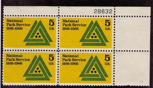 US USA Sc# 1314 MNH FVF Pl# Block National Park Service - Picture 1 of 1