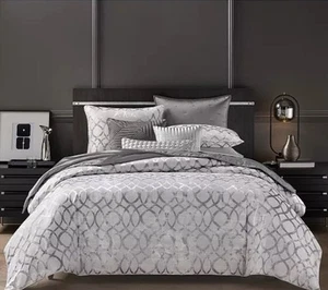 Hotel Collection Helix 3-Pc King Duvet Cover Set $500 - Picture 1 of 6