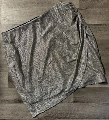 Falda Pull-on Torrid Plateada Línea A Talla 2X  Foto 1 de 2