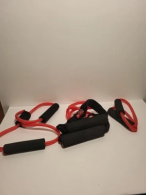 Juego de 3 bandas de resistencia a la luz tubo de ejercicio con asas de espuma acolchadas  Foto 1 de 4