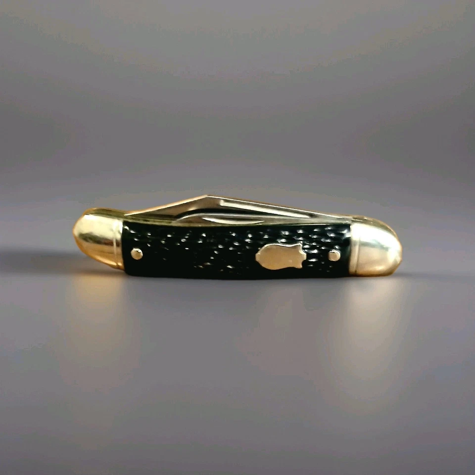 Vintage Imperial Prov RI 3.25" Black Handle Folding Pocket Jack Knife - Image 1 of 4