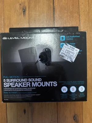 Level Mount ELSPM Full Motion 5 Surround Sound Speaker Mounts - Image 1 of 3