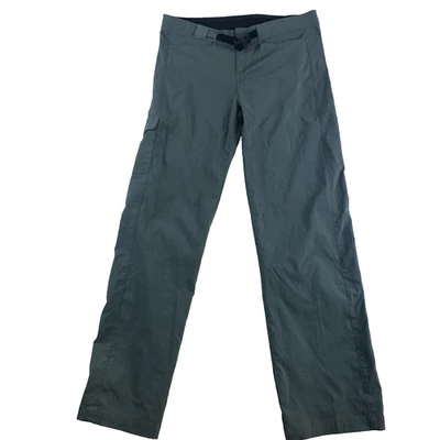 prAna Hiking Pants Women Sz L Gray Lightweight Camping Active - Image 1 of 4