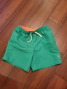Green Ralph Lauren polo swim trunks boy says 7 - Picture 1 of 4