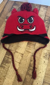 MASCOT WEAR Arkansas Razorback von Zazootz Strick Acryl Maskottchen Beanie - Bild 1 von 3