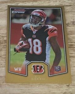 Fútbol americano AJ Green Topps 2011 cromado #BCR-23 Bowman cromo novatos dorado - Imagen 1 de 2