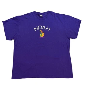 Noah x New Order Core Logo T-shirt Purple Graphic Technique 89 L Cotton - Picture 1 of 4