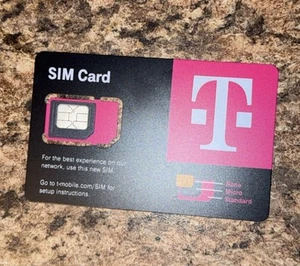 T-Mobile Triple Cut SIM Card Starter Kit GSM 5G/4G/3G/2G LTE 8GB/29GB/2025 - Zdjęcie 1 z 1