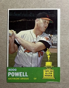 1963 Topps Baseball Boog Powell Baltimore Orioles Card #398 - Picture 1 of 2