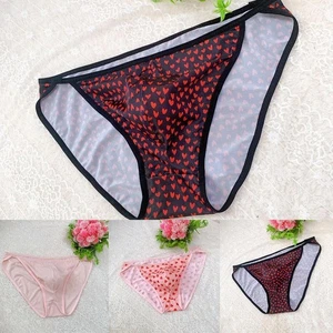 Herren Sexy Eis Seide Print Höschen Bikini Dessous Unterhose Slip Unterwäsche - Bild 1 von 7