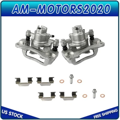 Par de pinzas de freno traseras izquierda derecha para Subaru Baja 2003-06 con soporte Foto 1 de 4