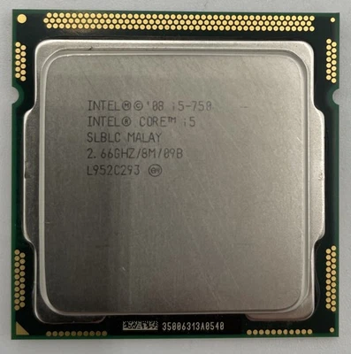 Intel Core i5-750 Desktop CPU Processor- SLBLC - Image 1 of 2