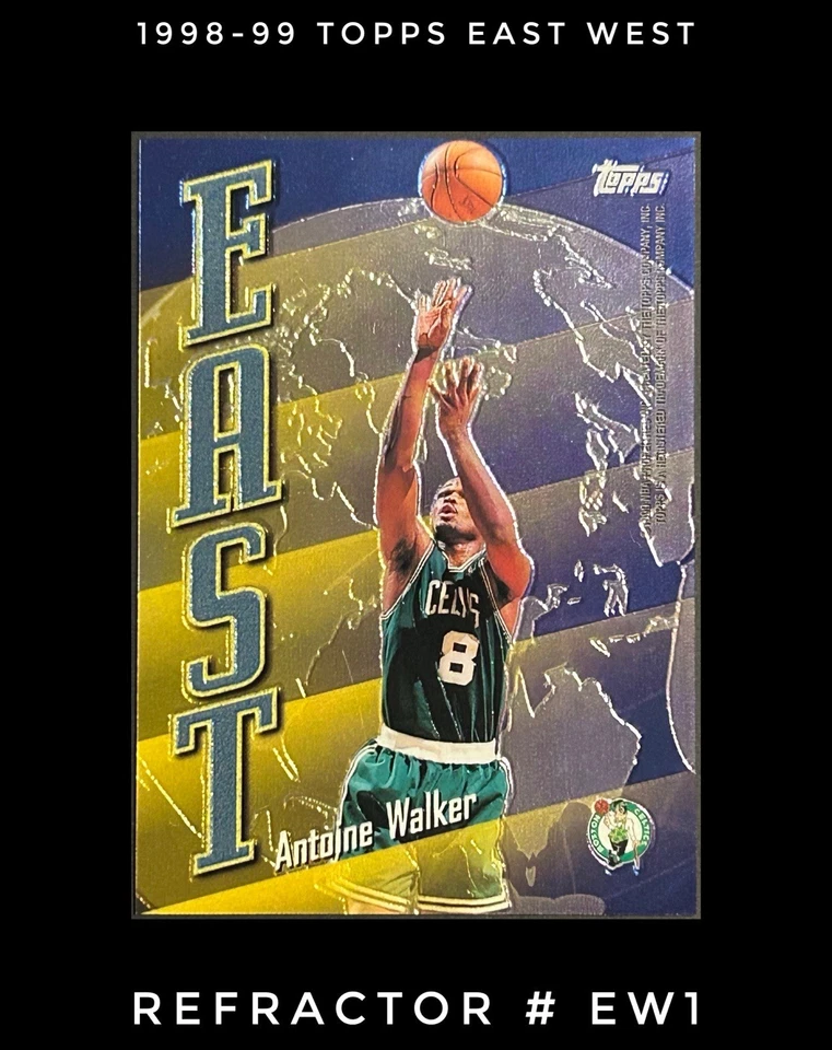 East West Refractor 1998 Antoine Walker Shareef Rahim #EW1 grado 10 corte/calidad Foto 1 de 3