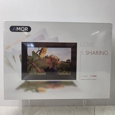 Amor Digital Photo Frame 10.1 Inch - 32GB - Alexa Google Apple Compatible - NEW - Image 1 of 4