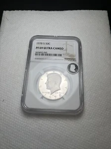 1978 S Kennedy Half Dollar PF 69 ULTRA CAMEO ECC NGC Certified - Picture 1 of 4