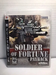 Soldier of Fortune: Payback (Sony PlayStation 3, 2007) PS3 - Includes Manual - Imagen 1 de 2