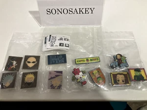 Juego completo de insignias alfileres de exposición Ai Yazawa 12 piezas. NANA beso paraíso etc NUEVO - Imagen 1 de 6
