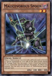Yu-Gi-Oh! Malicevorous Spoon SHSP-EN003 Common 1st Edition NM - Picture 1 of 1