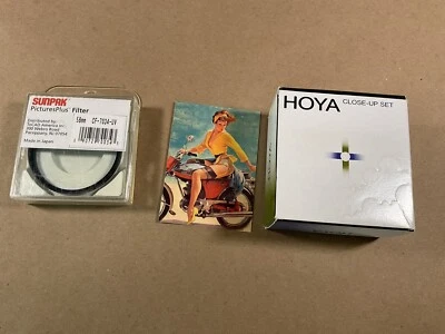 Hoya 58mm Closeup Lens Set - Sunpak 58mm UV Filter - Pro Photography Camera Gear - Image 1 of 4