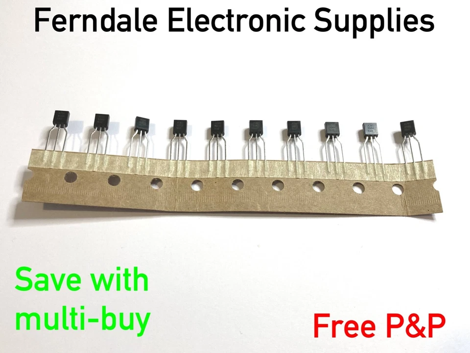 BC556B Silicon Transistor, PNP, -65V, 100mA, 500mW - Pack of 10 free p&p - Image 1 of 1