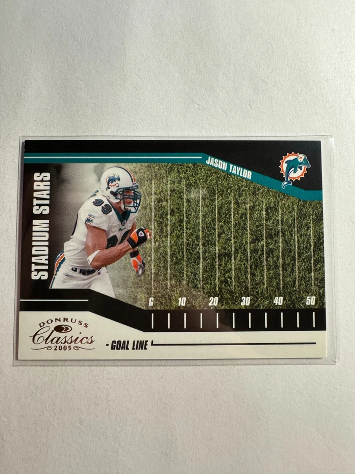 K158,109 - 2005 Donruss Stadium Stars Goal Line Bronze #21 Jason Taylor #/750 - Image 1 of 1