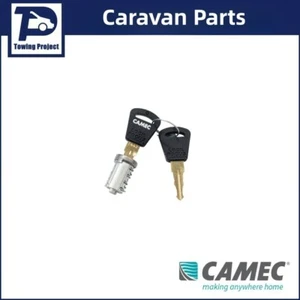 Camec Caravan 3 Point Lock Door Replacement Keys & Barrel - 2 Keys & 1 Barrel - Picture 1 of 2