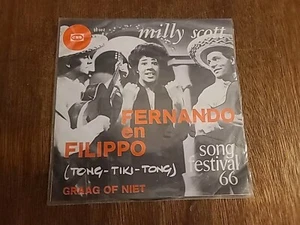 Milly Scott Fernando en Filippo Ton Tiki Tong Graah Of Niet 45 RPM Vinyl Record - Picture 1 of 6
