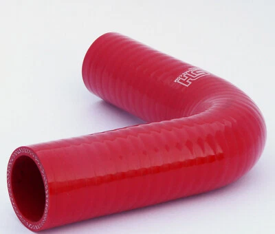 90°Grad, Silikonbogen, ID 63mm, Silikonschlauch, Bogen LLK Turbo Schlauch - ROT - Bild 1 von 4