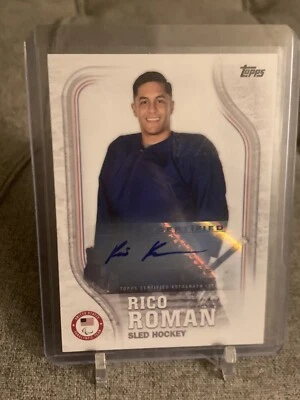2018 Topps Olympics Rico Roman Auto #/60 - Image 1 of 2